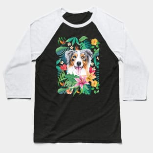 Tropical australian shepherd Baseball T-Shirt